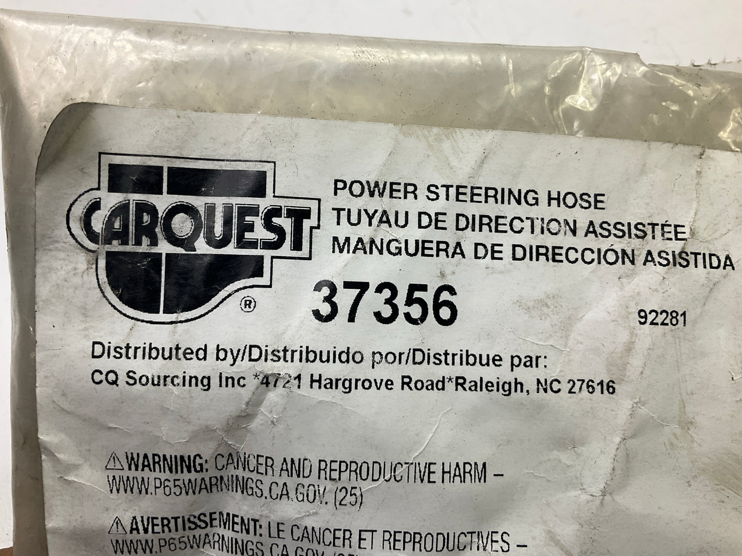 Carquest 37356 Power Steering Line Hose