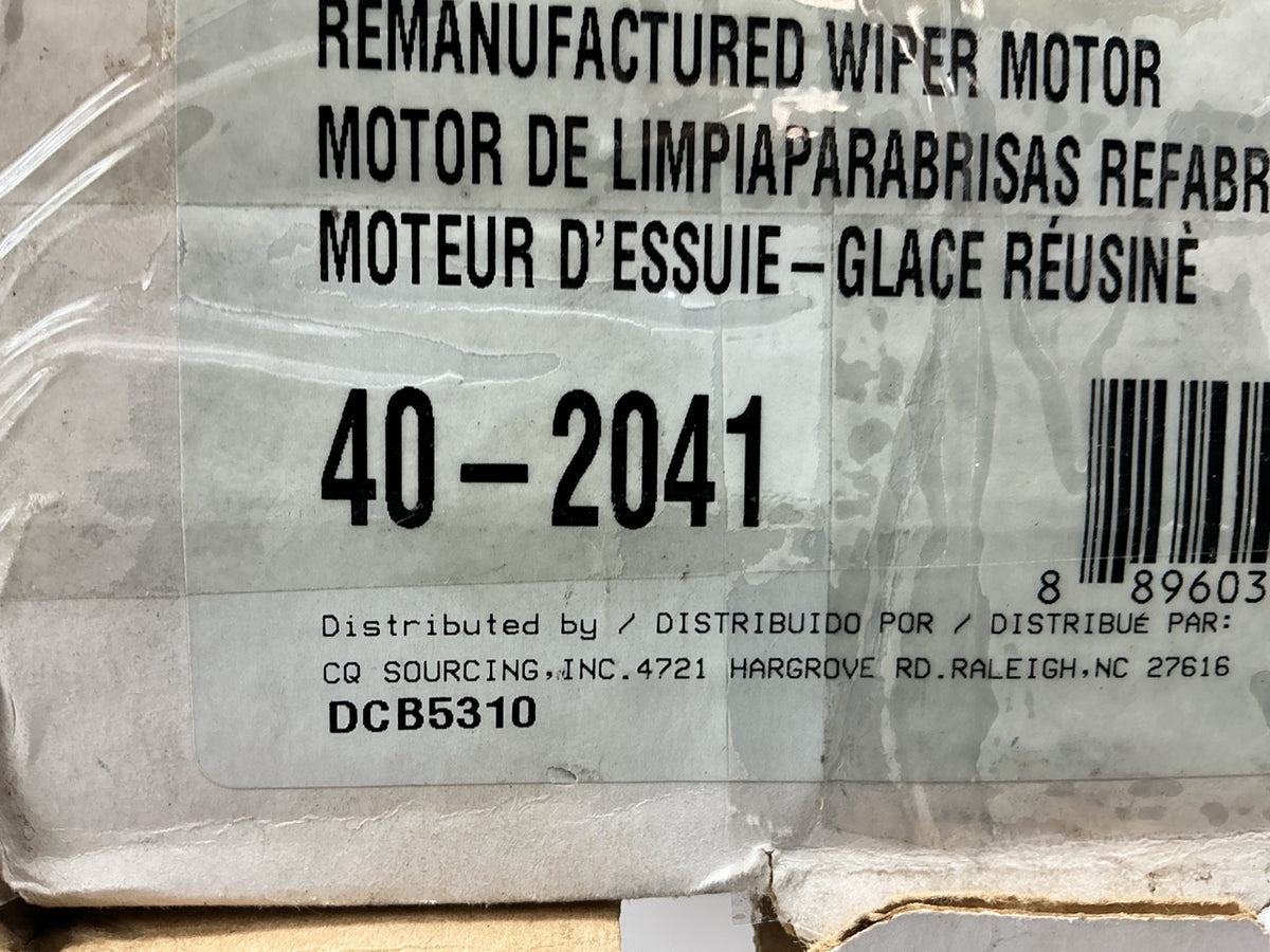 Carquest 40-2041 Rear Windshield Wiper Motor For 2000-2008 Ford Focus