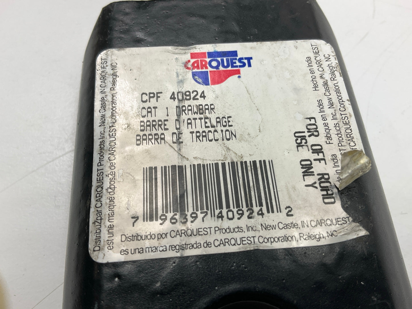 Carquest 40924 Category 1 PTO Drawbar, 11 Holes, 26'' Long, Farm Tractor