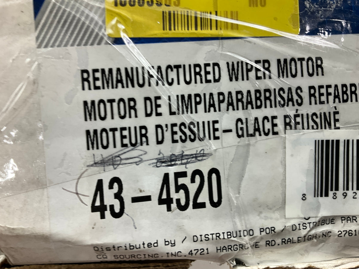 Carquest 43-4520 Front Windshield Wiper Motor 2005-2009 Legacy, Outback