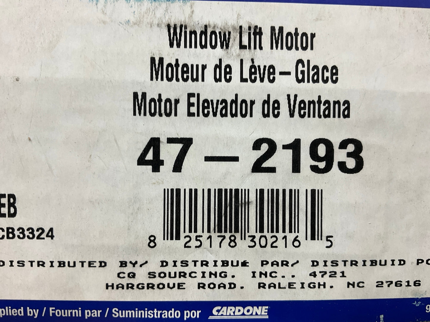 Carquest 47-2193 Front Left Power Window Motor For 2002-2004 Mini Cooper