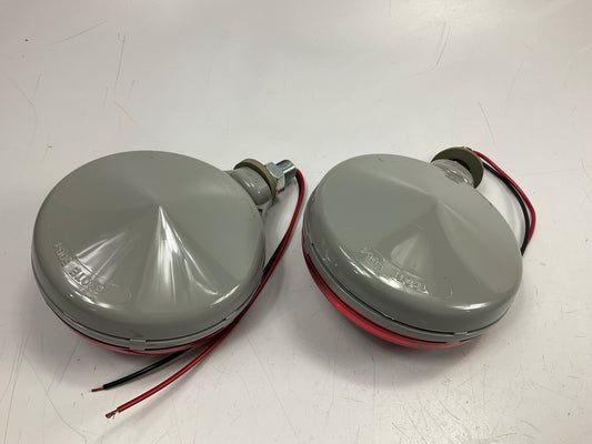 (2) CQ Grote 50642-5 Duramold Single Face Double Contact Pedestal Lamp Light SET
