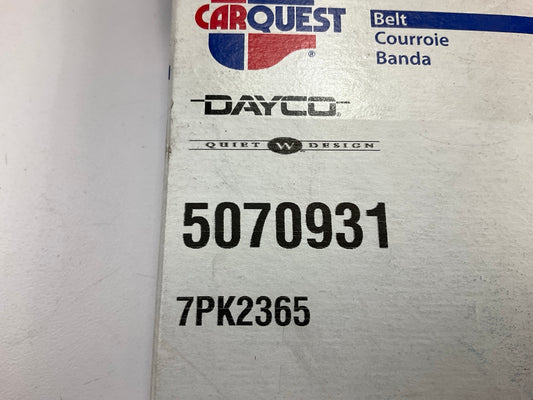 Carquest 5070931 Serpentine Belt For 2004-2007 VW Touareg 4.2L-V8
