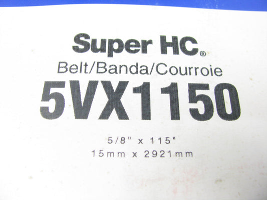 Carquest 5VX1150 Super HC Cogged Drive Belt 5/8'' X 115''