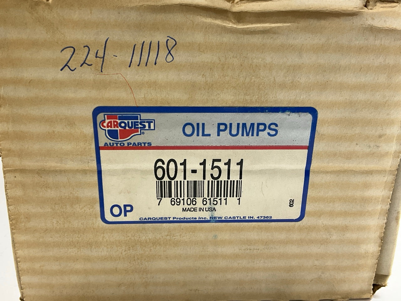 Carquest 601-1511 Oil Pump Pickup Tube - SBF Ford 260 289 302 Small Block Car V8
