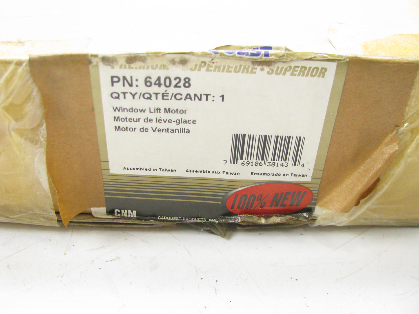 Carquest 64028 Front Left Power Window Motor And Regulator Assembly