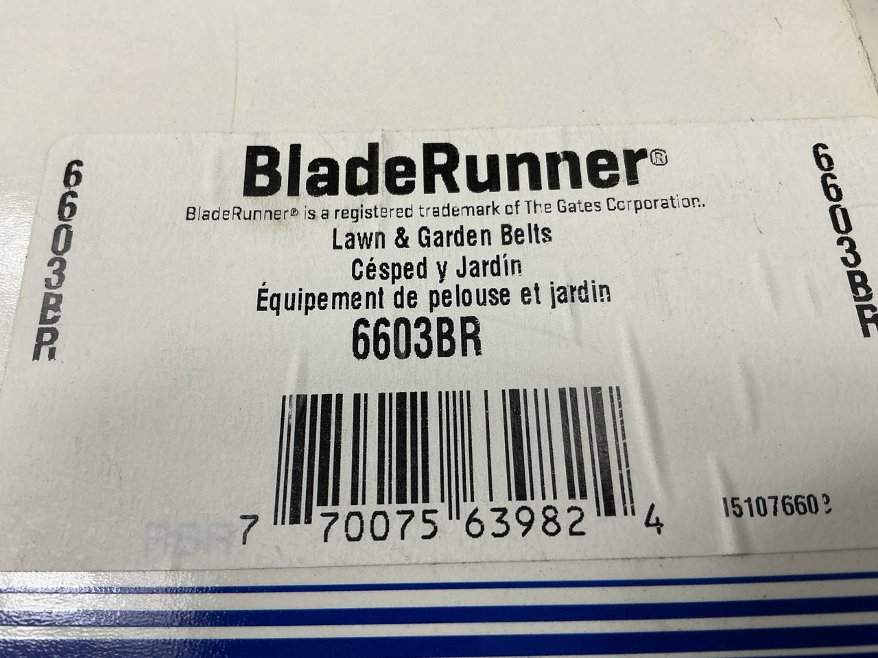 Carquest 6603BR BladeRunner Lawn & Garden Power Equipment Drive Belt, 1/2'' X 77''