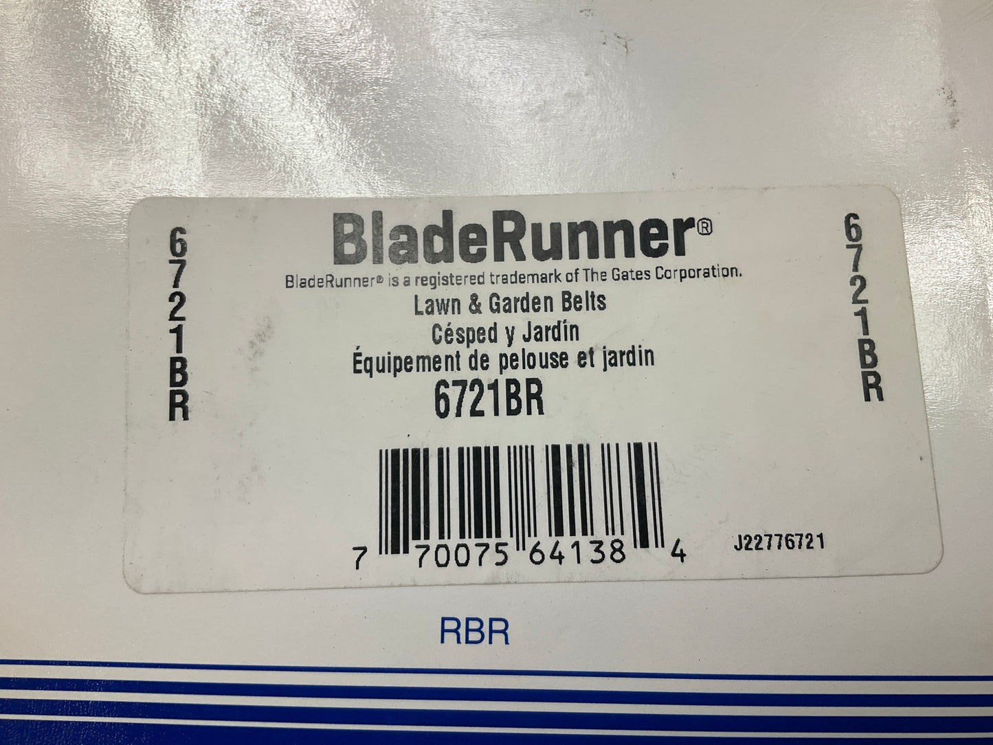 Carquest 6721BR BladeRunner Power Equipment Accessory Drive Belt 11/16 X 97-1/4''