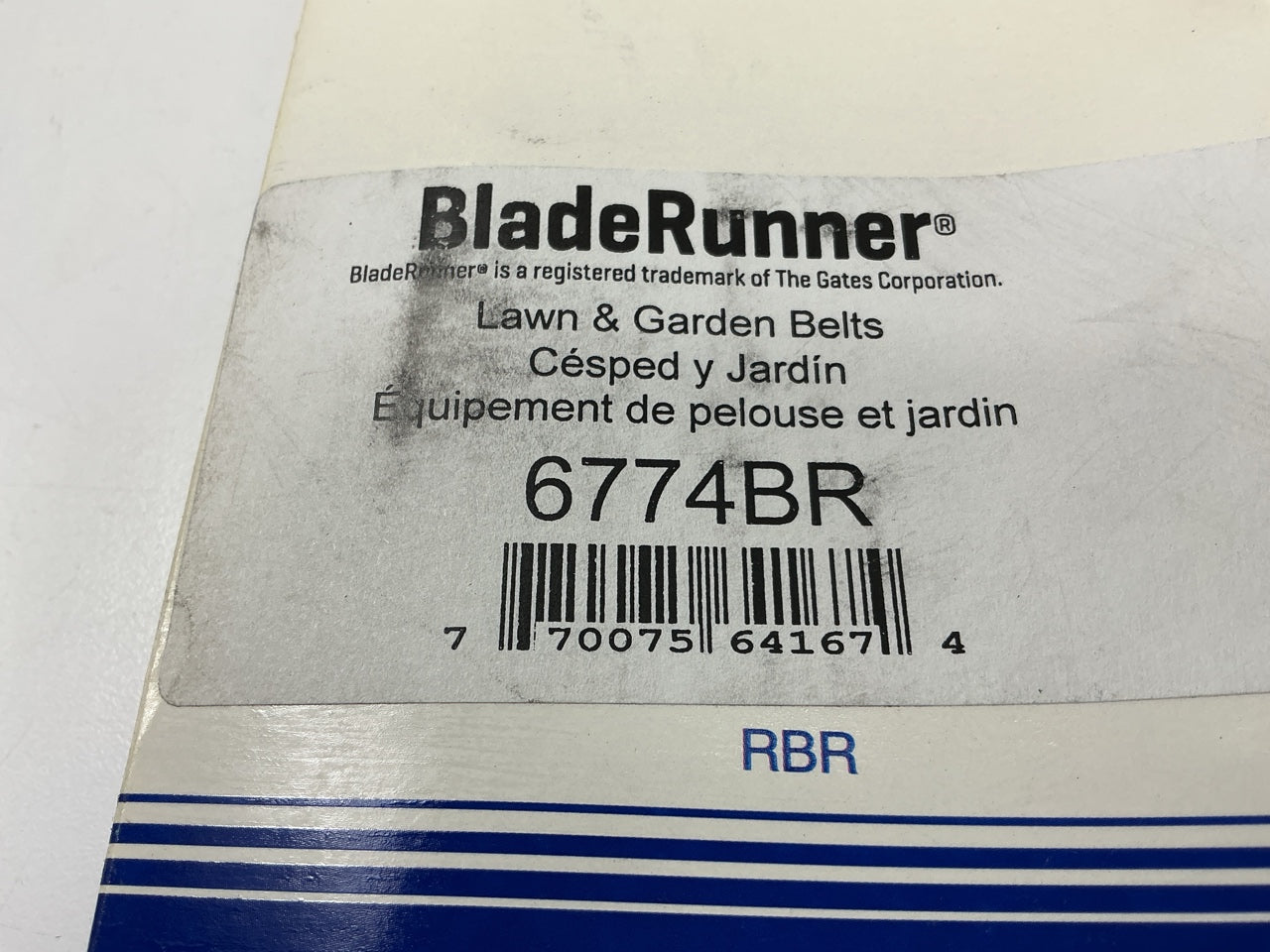 Carquest 6774BR BladeRunner Power Equipment Accessory Drive Belt, 1/2'' X 77-7/8''