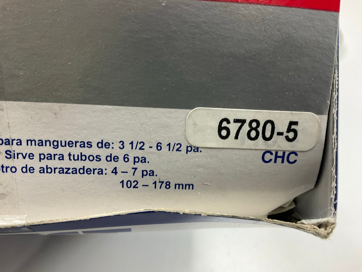 (10) Carquest 6780-5 Large Hose Clamps, 4''-7'' Clamp Range For 3-1/2''-6 1/2'' Hose