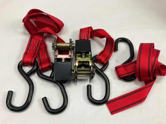 (6) Carquest 71081 6' Ratchet Tie Down Straps - Working Load: 600 Lbs.