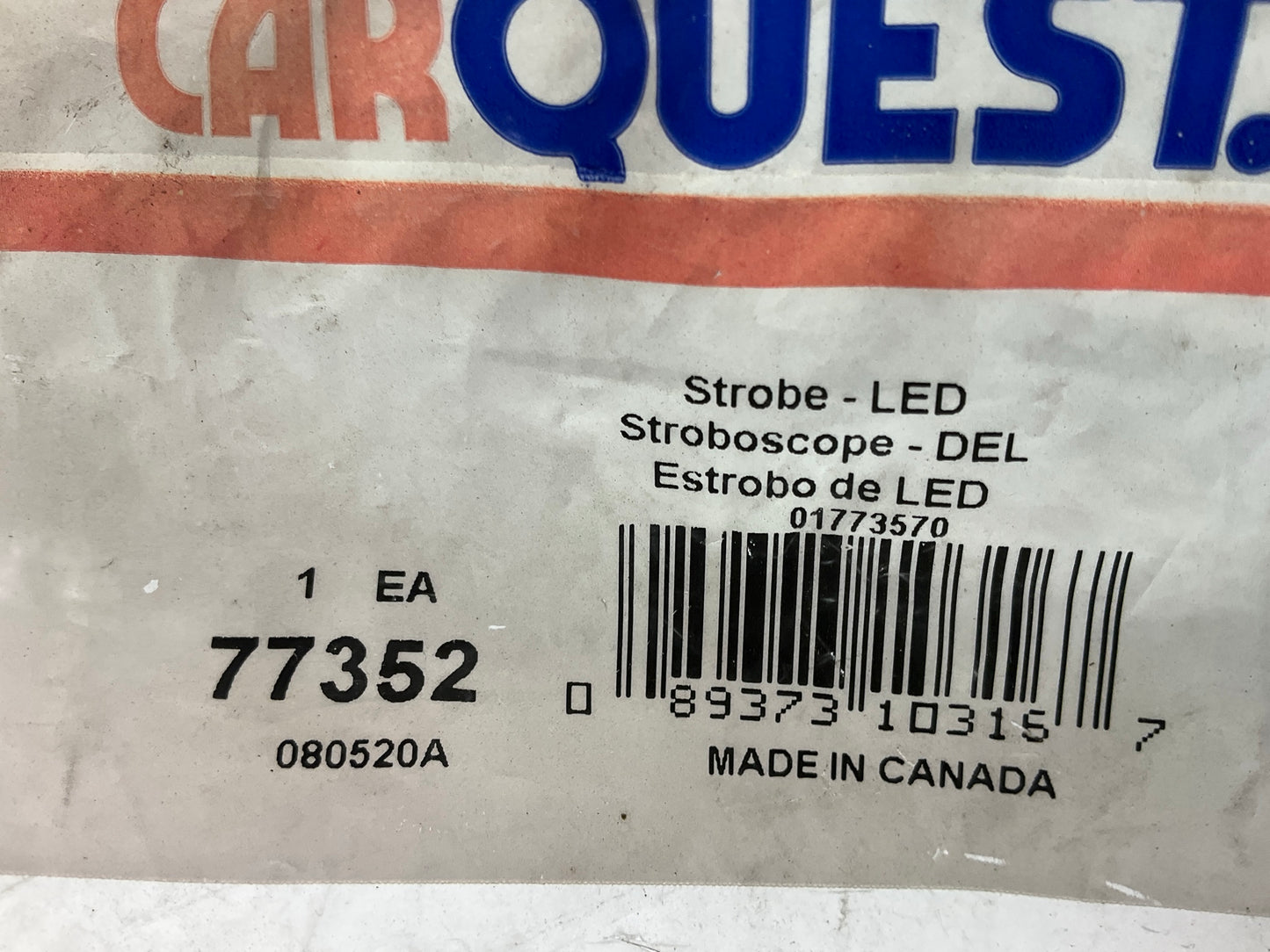 PAIR - Carquest (Made By Grote) 77352 4 Inch Red Supernova LED Strobe Lamps