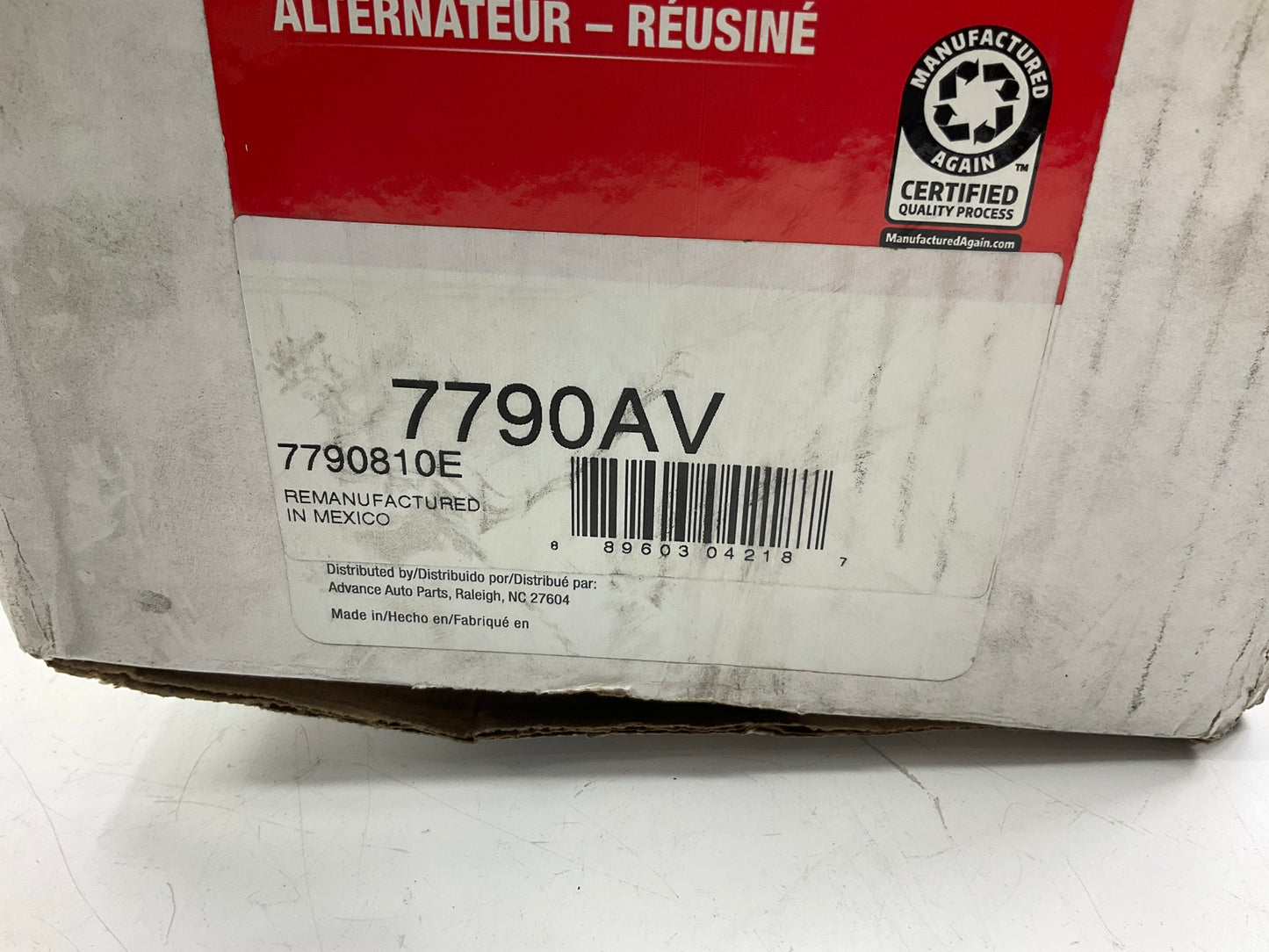 REMAN. Carquest 7790AV Alternator