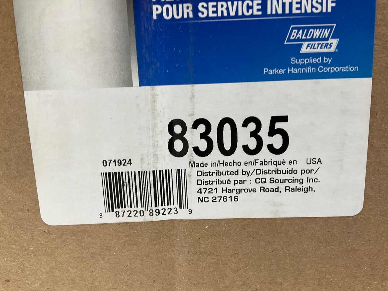 Carquest 83035 Heavy Duty Air Filter Replaces Wix 49035 For John Deere AT390262