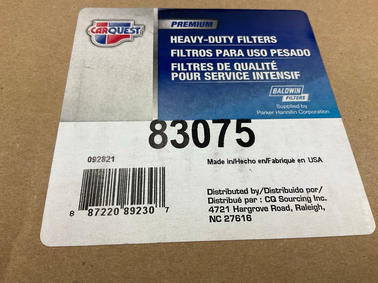 Carquest 83075 Air Filter Replaces 49075, 11110175, LAF4620, AT196824, AF2430