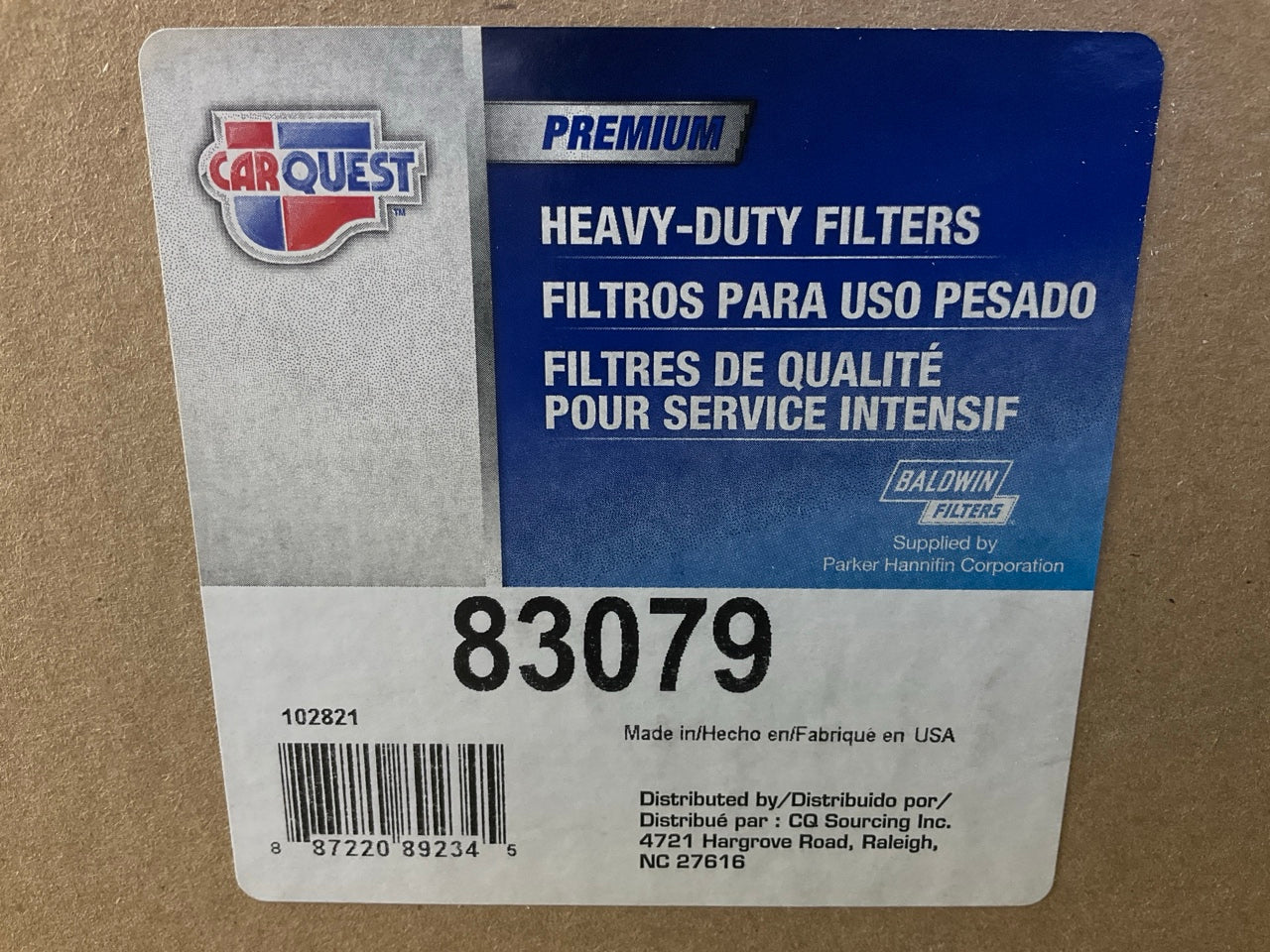 Carquest 83079 Outer Air Filter Replaces 49079 LAF5081 PA3904 CA11514 AF25734