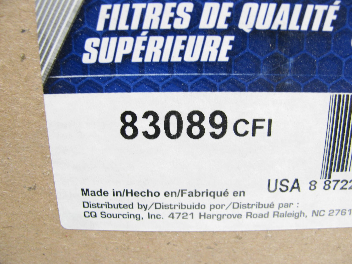Carquest 83089 Air Filter Replaces: RS4863 P613337 AF26268 AF2413 9089 49089