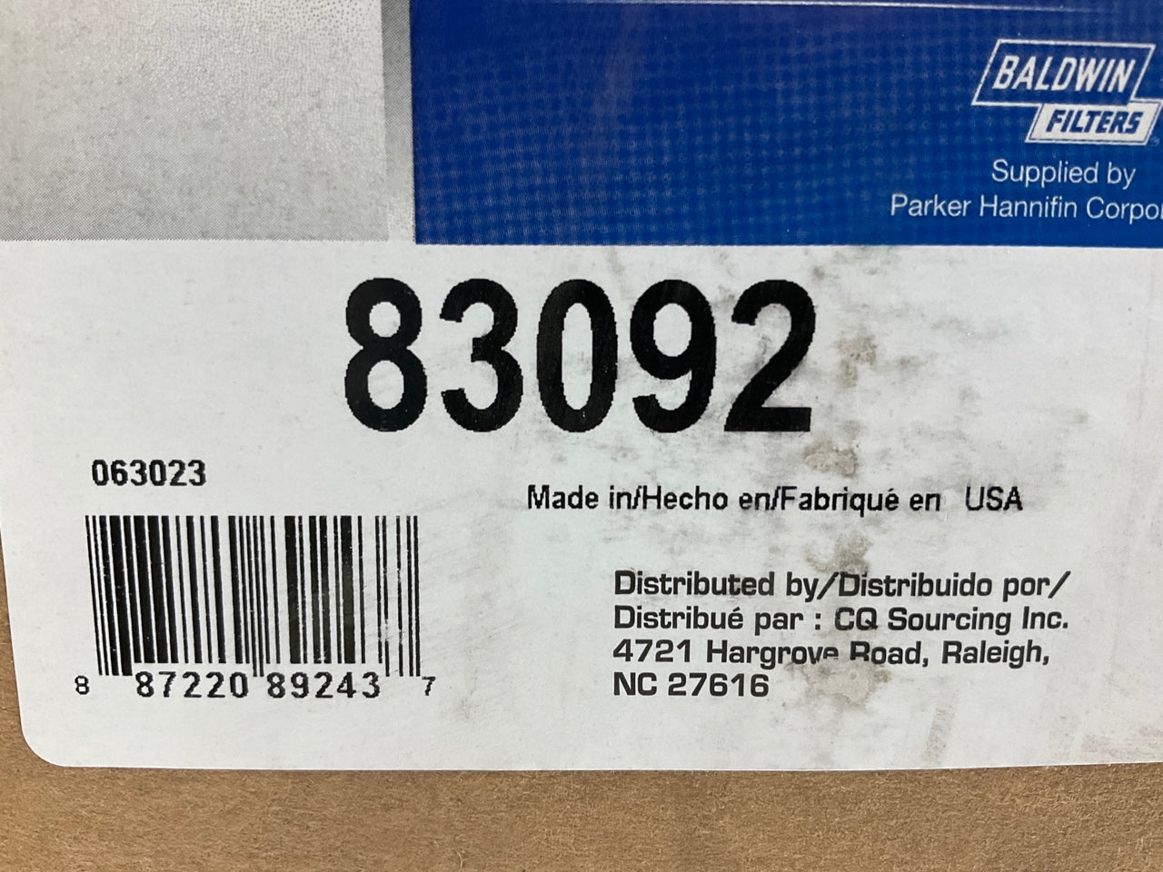 Carquest 83092 Heavy Duty Air Filter Replaces FARR 71338008, WIX 49092