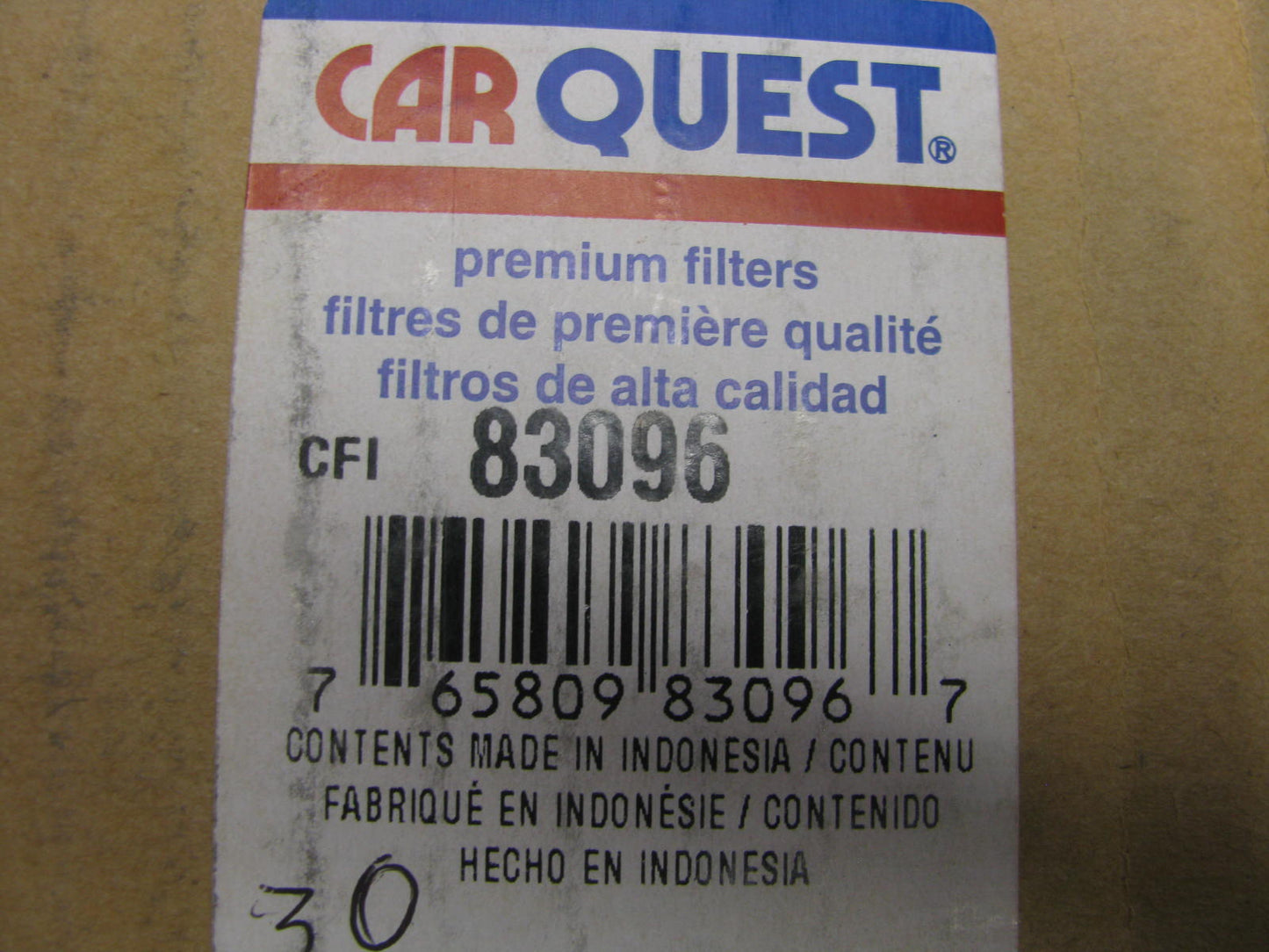 Carquest 83096 Cabin Air Filter For John Deere Tractors