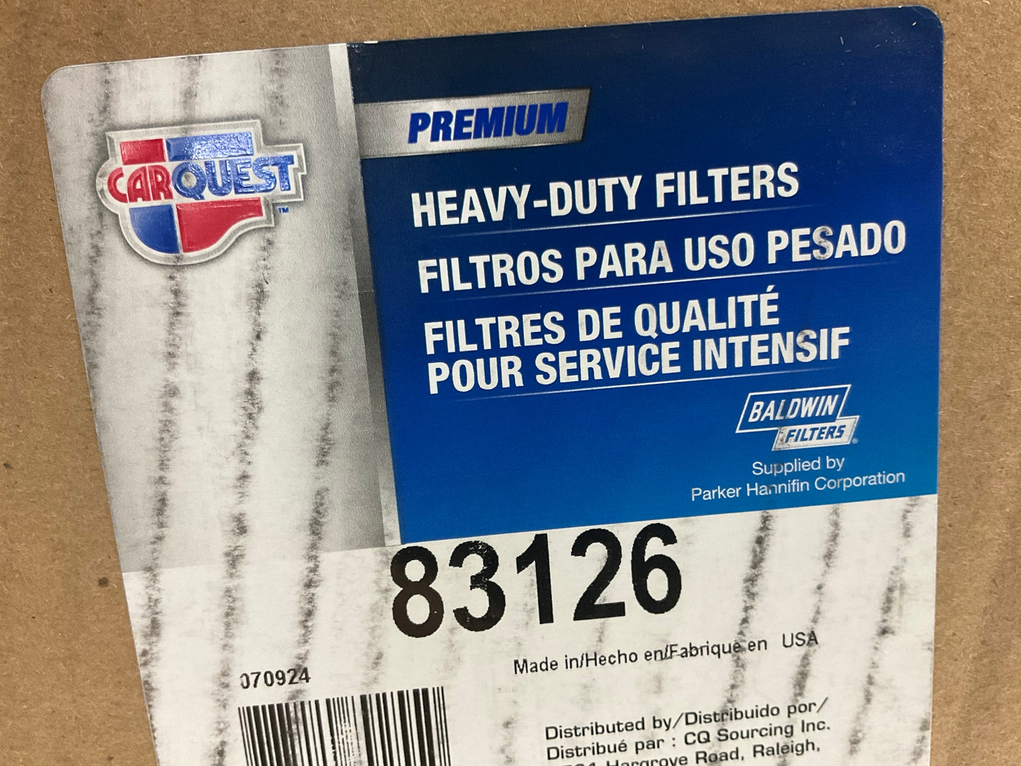 Carquest 83126 Air Filter Replaces: 49126 A75955 9126 LAF9201 RS4642 AF2414