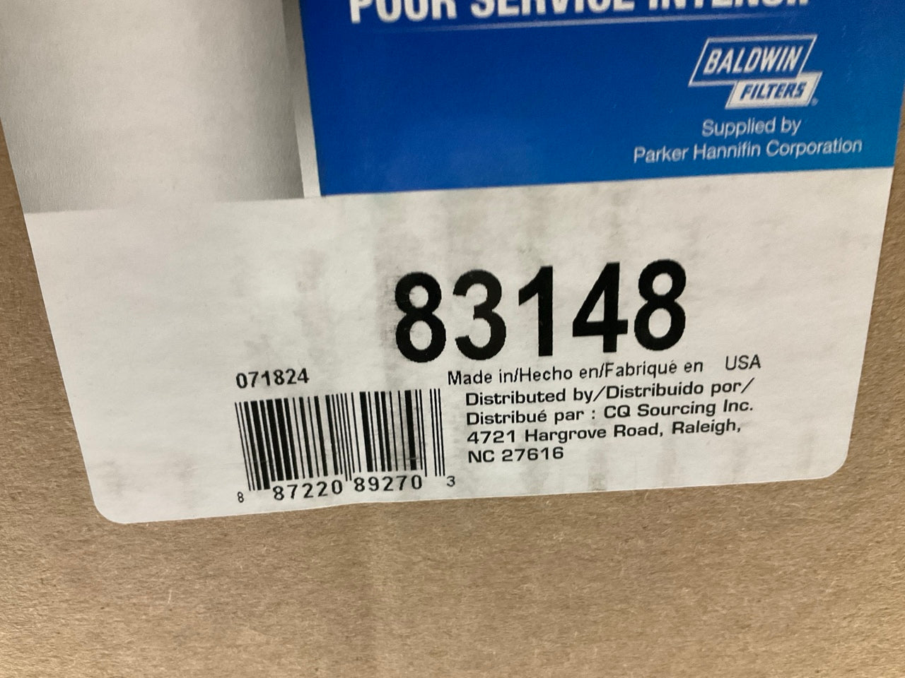 Carquest 83148 Heavy Duty Air Filter Replaces 49148, LAF6124, RS5429, P617643