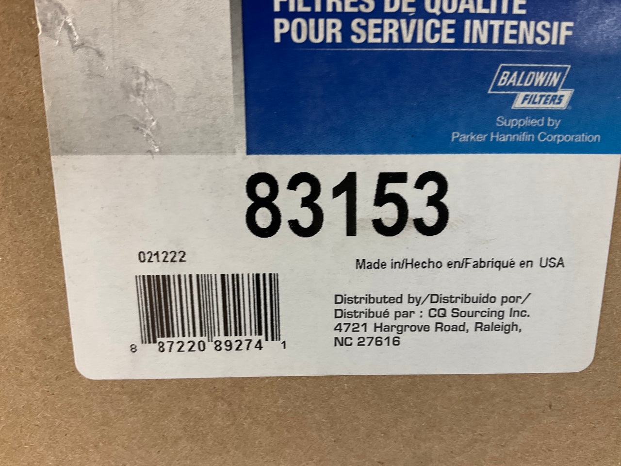 Carquest 83153 Outer Engine Air Filter For Ford 5640 6640 7740 7840 8240 8340