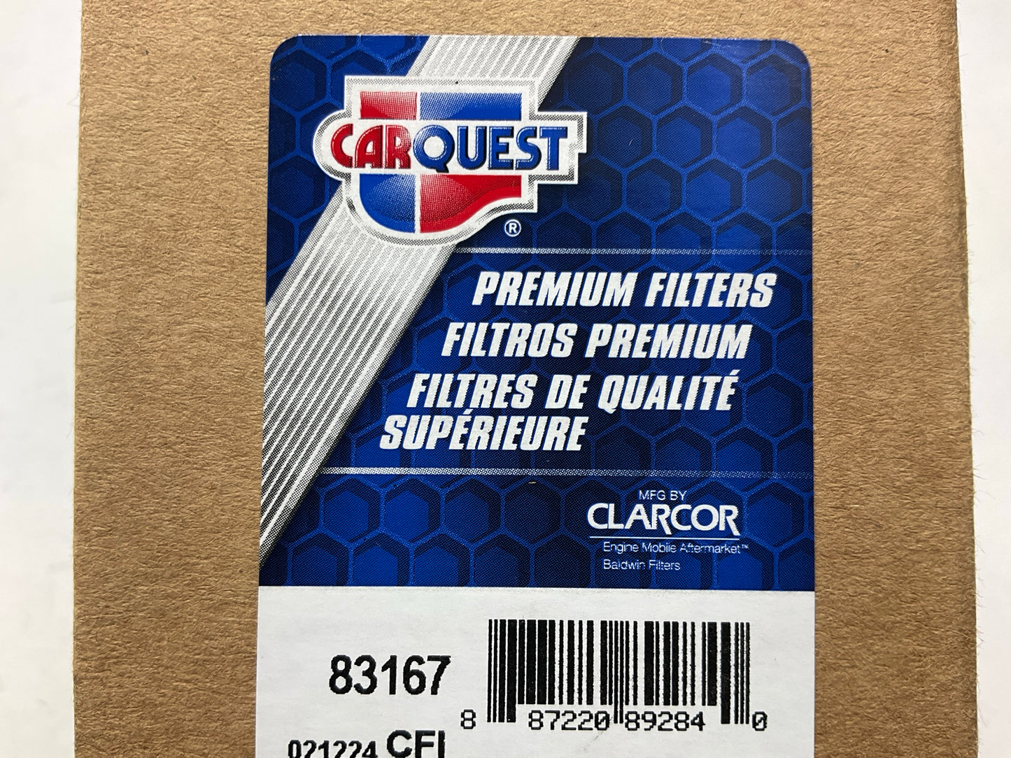 Carquest 83167 Air Filter - Replaces 4152954, 6690908, MIU11748, 110137039