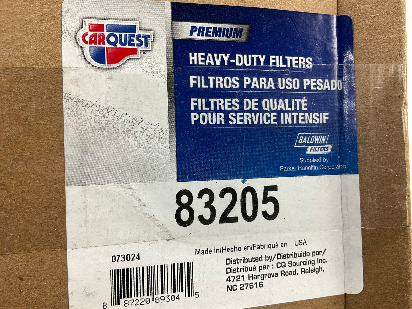 (2) Carquest 83205 Air Filter - Replaces 49205, 135326205, LAF6205, AF26659