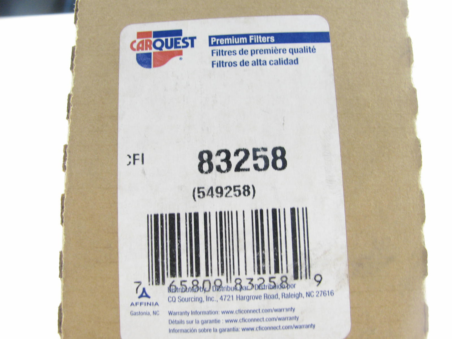 Carquest 83258 Engine Air Filter
