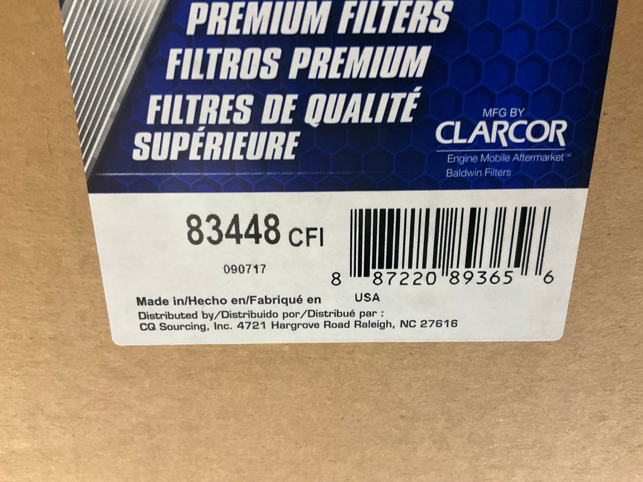 Carquest 83448 Heavy Duty Air Filter Replaces 49448; PA4624; P606962, 870448N