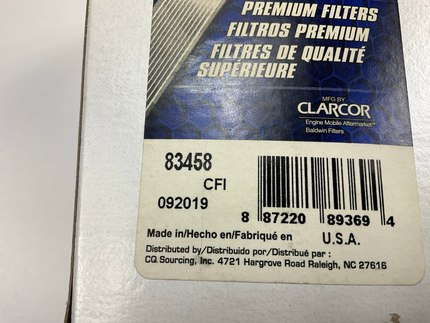 (2) Carquest 83458 Spin-On Coalescer Air Filter Replaces 3682984, 49458, BT9408