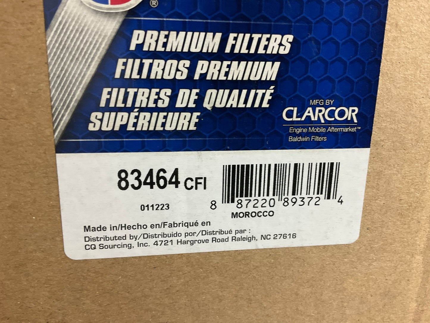 Carquest 83464 Air Filter - Replaces RS5534, P786421, LAF6246, 49464, C271170
