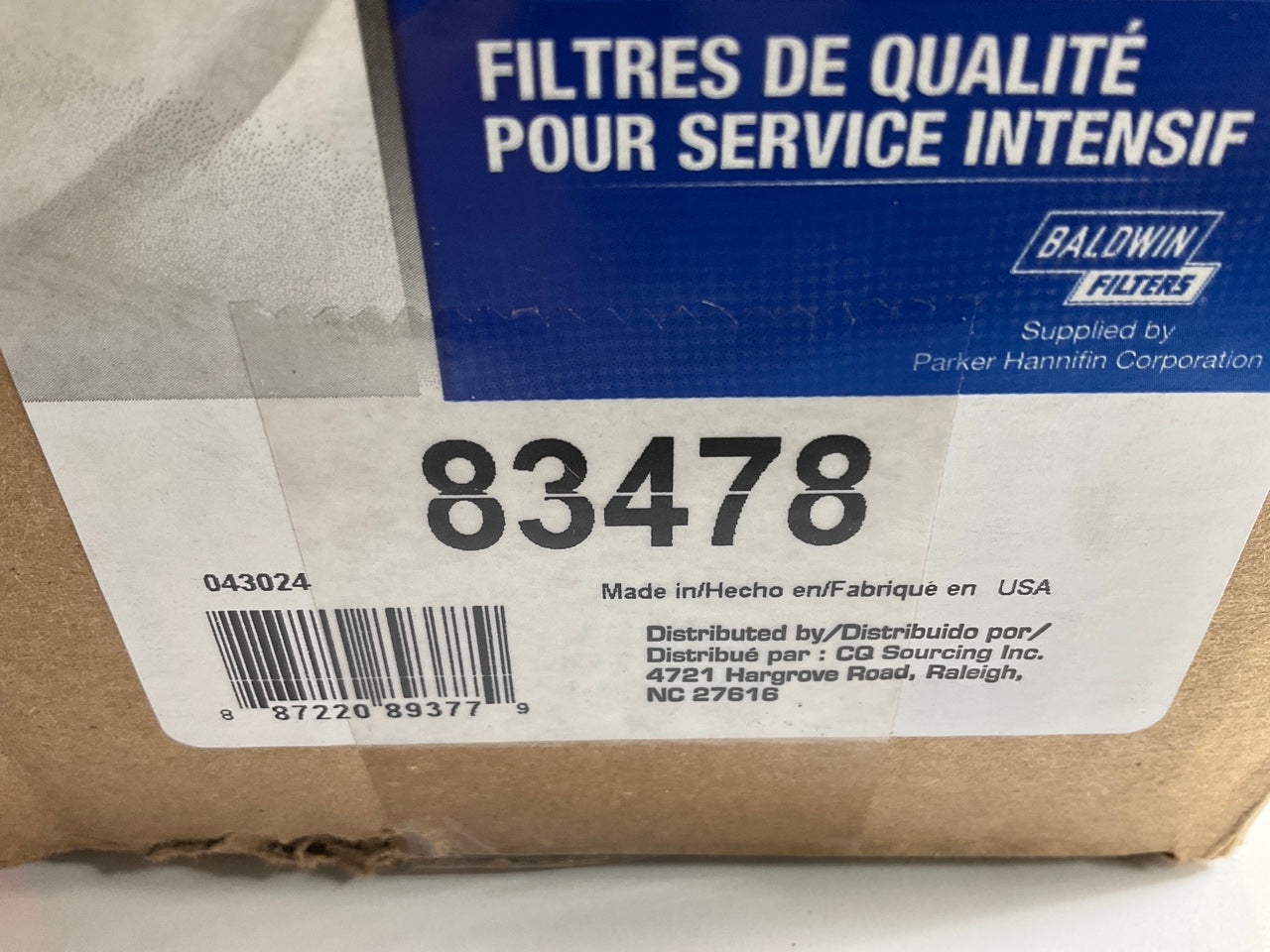 Carquest 83478 Heavy Duty Air Filter 49478, DNP610260, P610260, 333648001