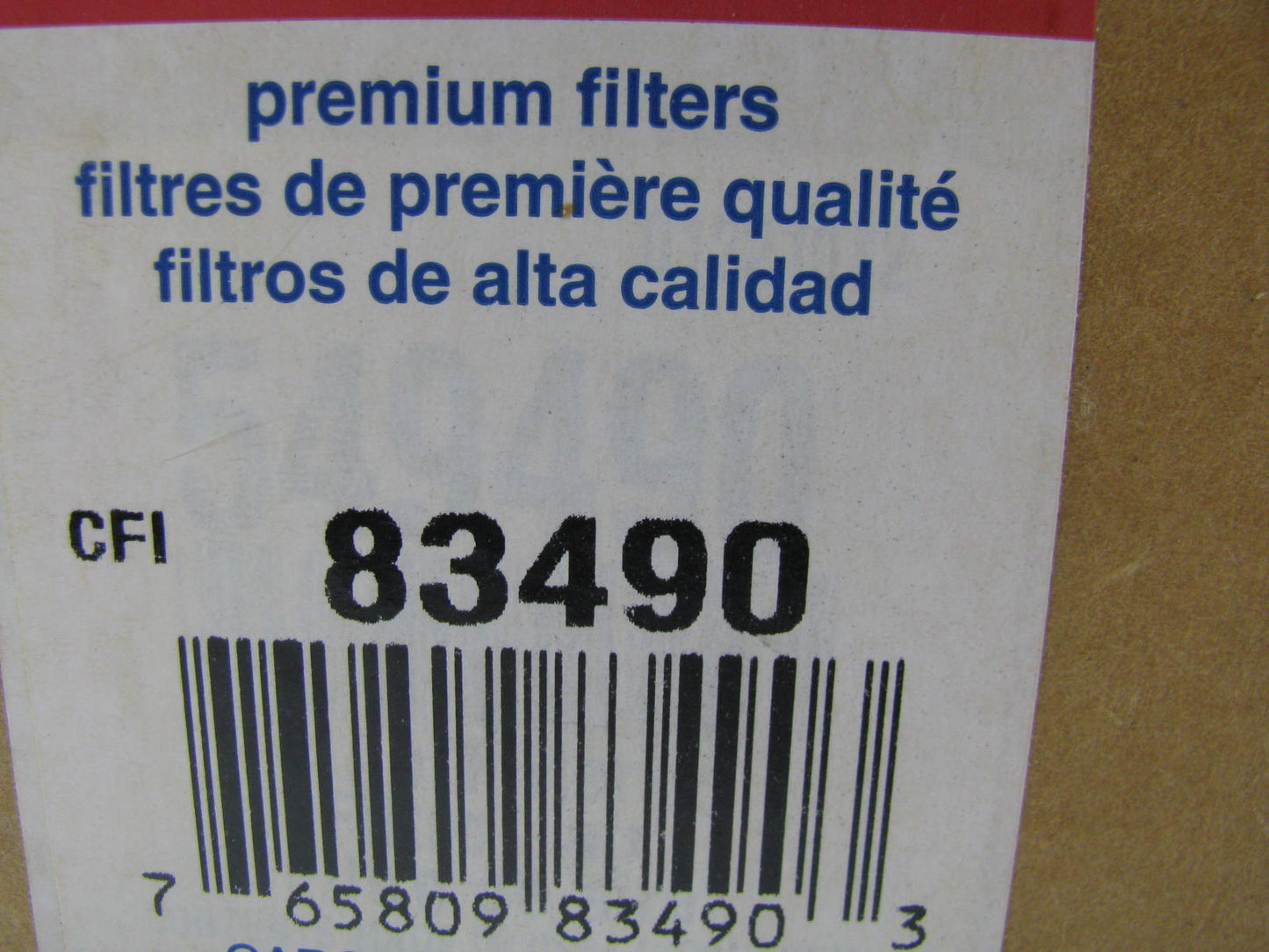 Carquest 83490 Air Filter Replaces 49490 LAF3780 9490 AF27823