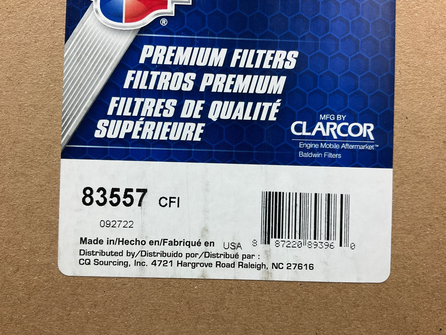 Carquest 83557 Air Filter - Replace 49557, 87356547, MLR2146071, P607557, PA5792