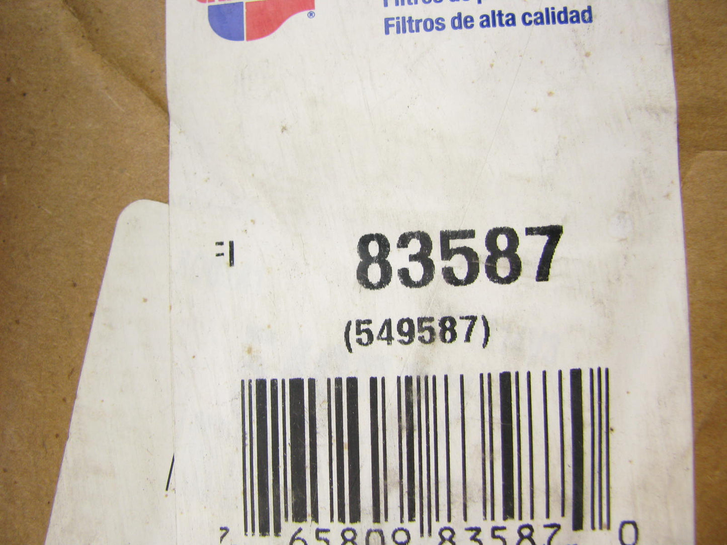 Carquest 83587 Outer Air Filter Used With 49588 Inner Replaces WIX 49587