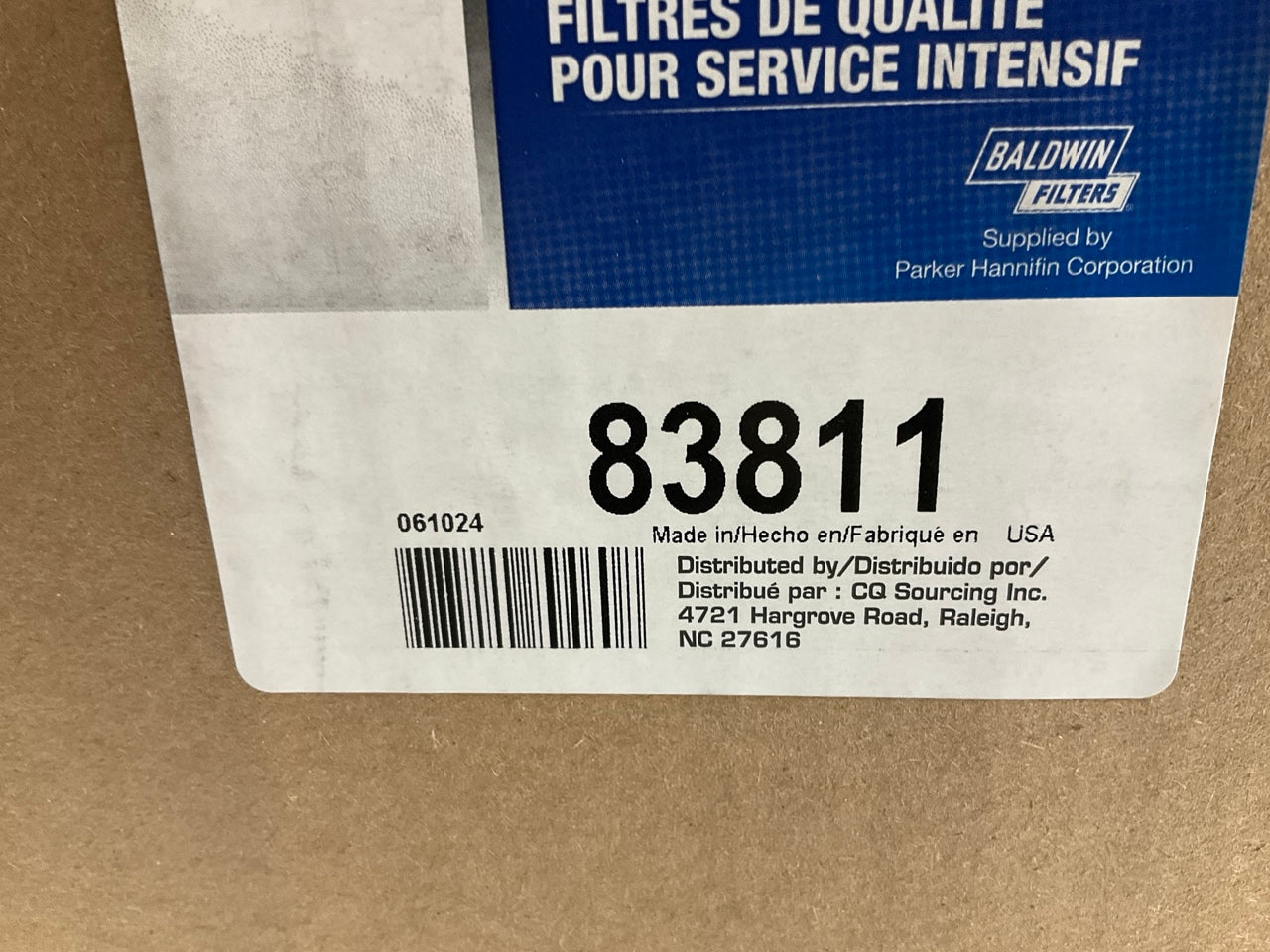Carquest 83811 Heavy Duty Air Filter Replaces 49811, P782106, 2453818, AF26401