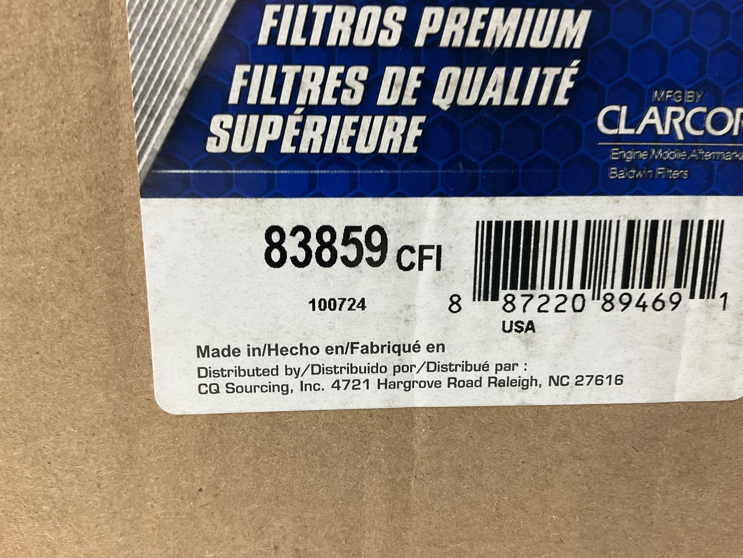 Carquest 83859 Air Filter - Replaces: 49859, 9859, PA5583, P611859, 580053908