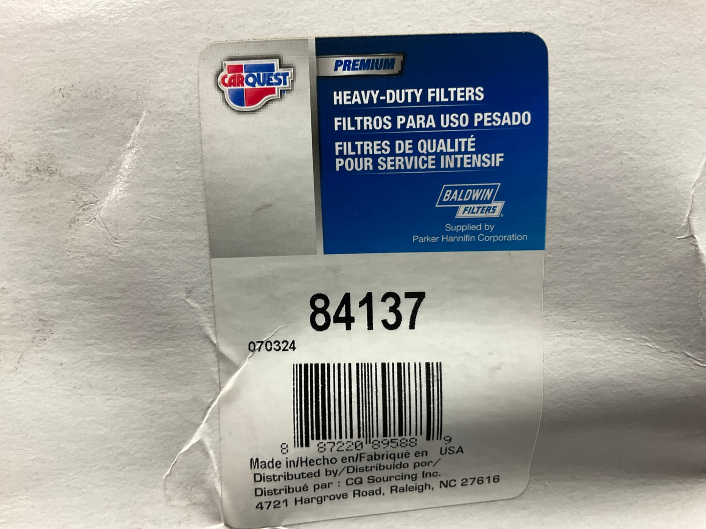 Carquest 84137 Oil Filter Replaces PH10950 57137 LFP5214 LF16106 P553161