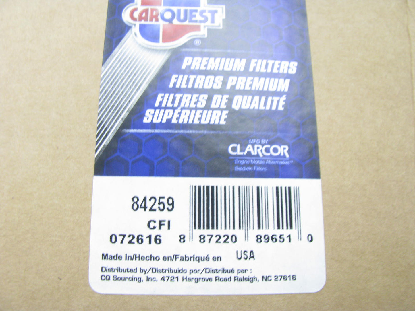 Carquest 84259 Engine Oil Filter Replaces PH10808 57324 57259 LFP7217 B7217