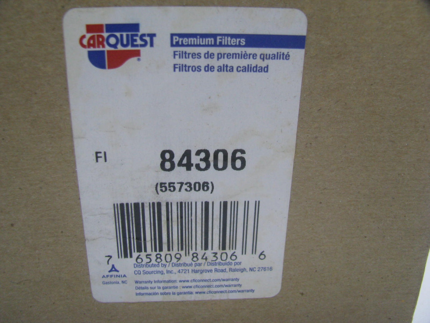 Carquest 84306 Oil Filter Replaces WL10047 P7494 P551088 LF672 SO7255 7306