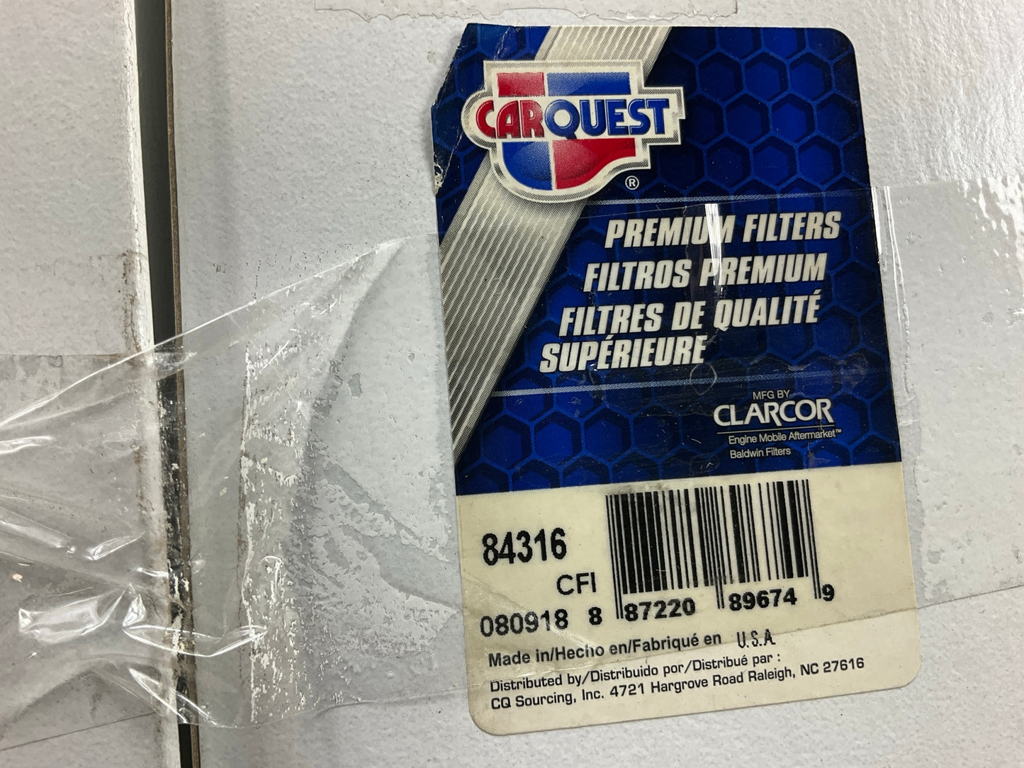 (2) Carquest 84316 Hydraulic Filter Element - 57316, P171315, HF7314, PT8888