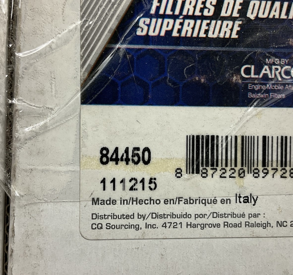 (2) Carquest 84450 Hydraulic Filter - Replaces HF7444, 57450, LH22126, P169014
