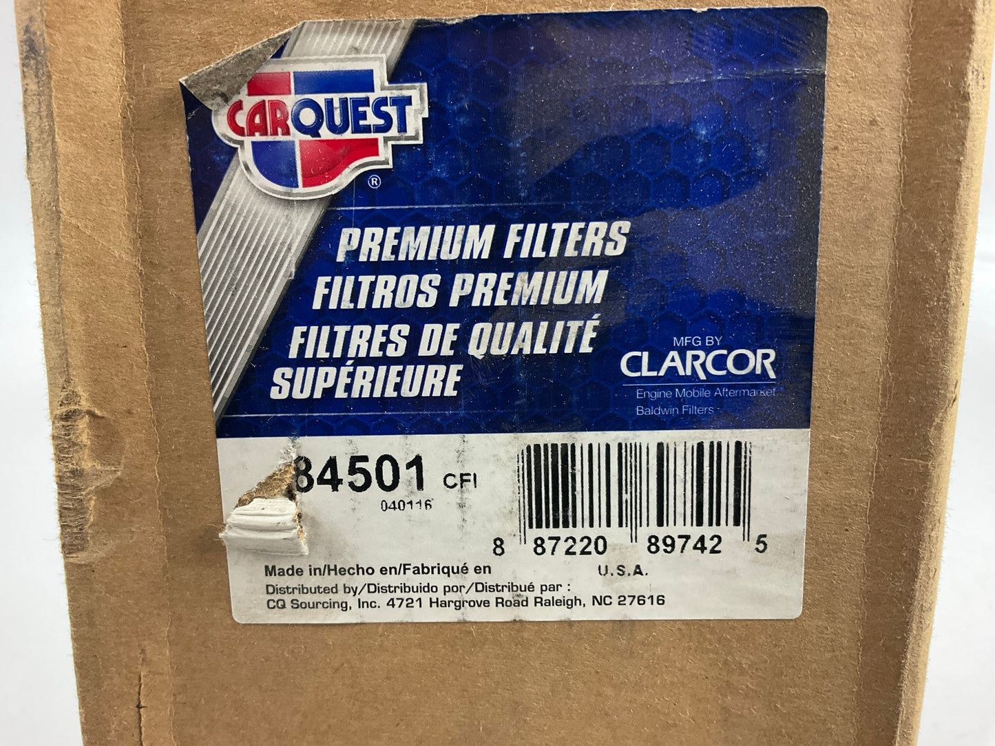 Carquest 84501 Hydraulic Filter - Replaces PT8455-MPG, HF7961, LF6742, 57501