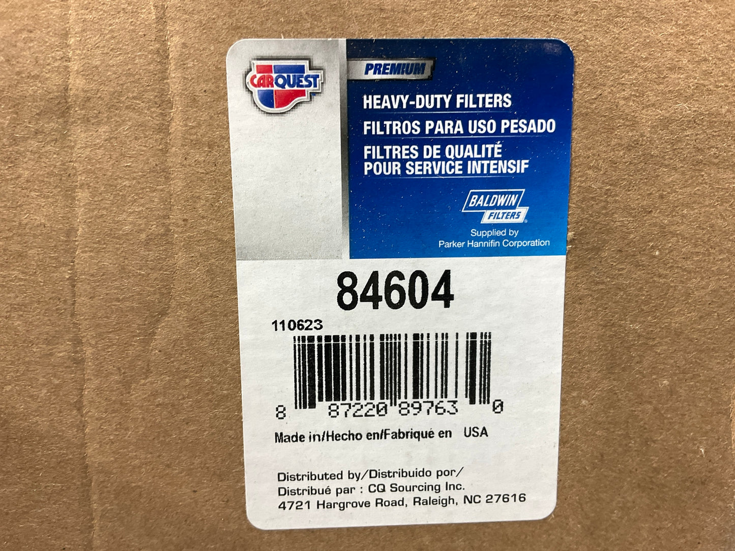 Carquest 84604 Oil Filter Replaces 57604 L65236 LFP8469 LF360 LF703 P554206