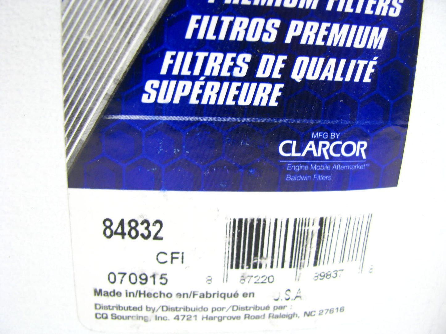 Carquest 84832 Hydraulic Oil Filter For Sullair Compressors - 57832