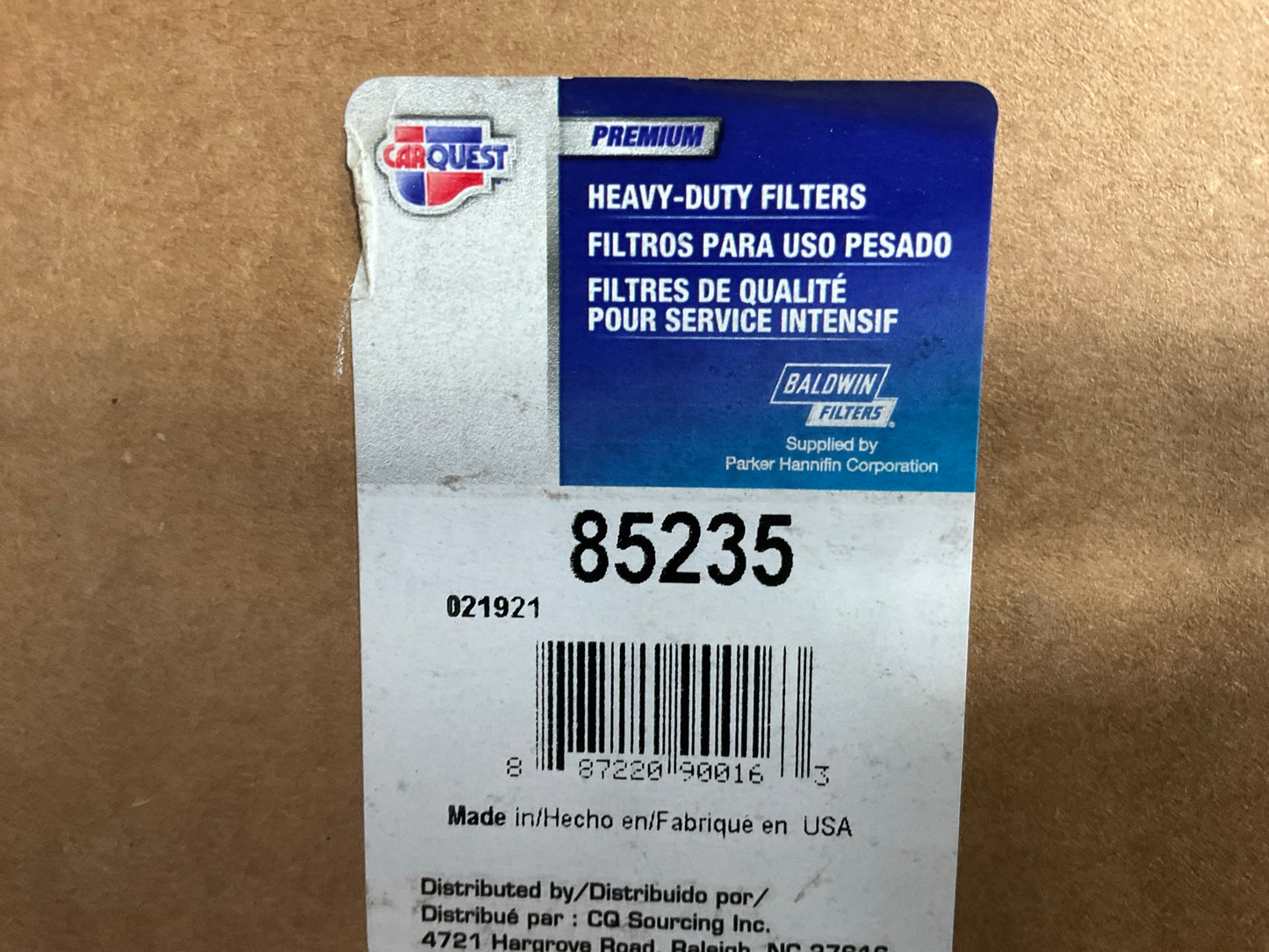 Carquest 85235 Hydraulic Filter - Replaces 51235, 236GB33, P194; 34456, 6B8217