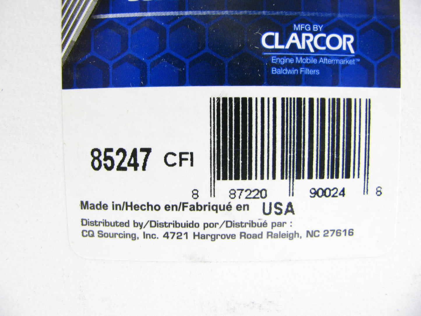 (2) Carquest 85247 Hydraulic Filter Replaces 51247, HF737, P6485, P779667