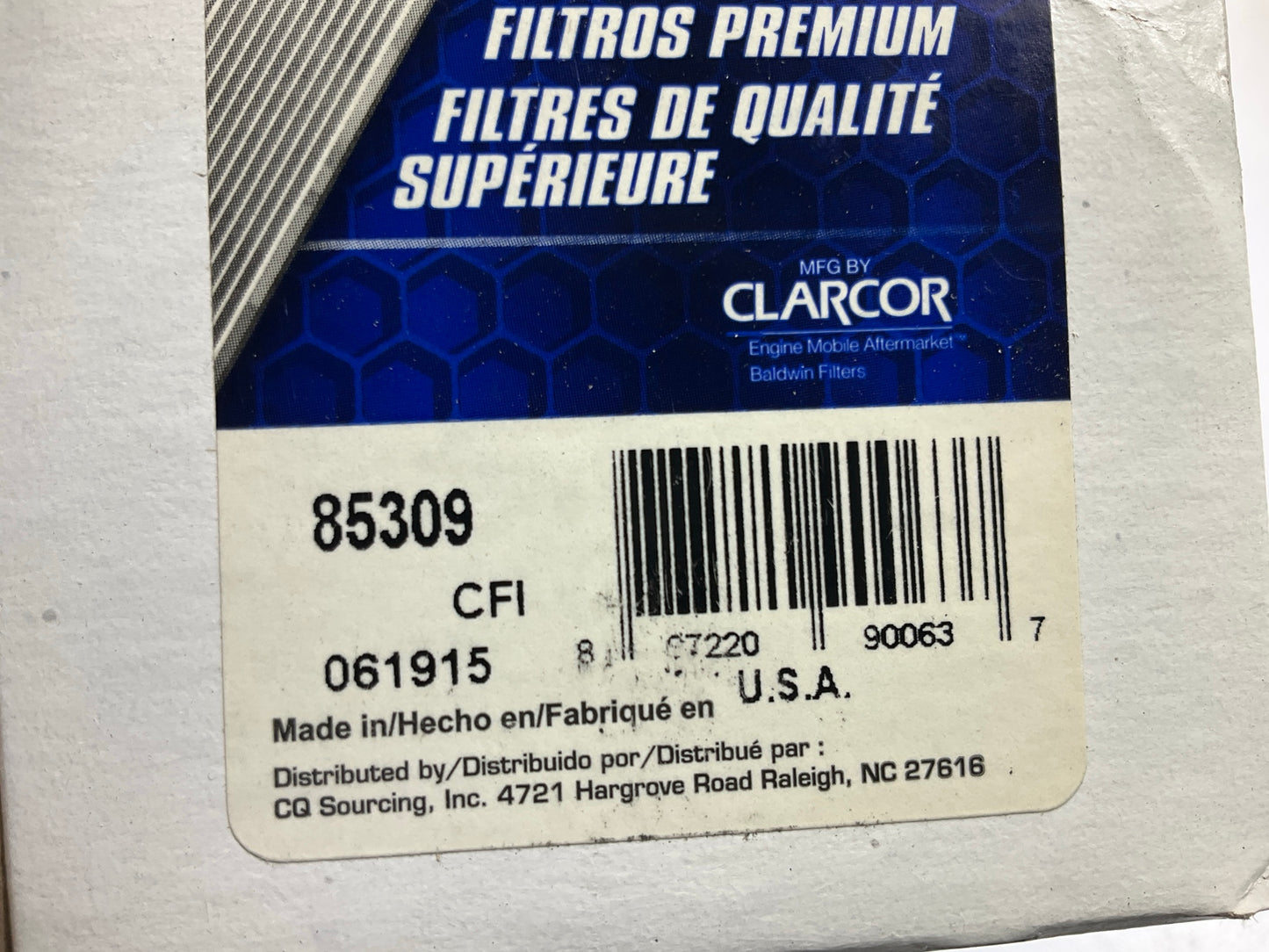 (5) Carquest 85309 Engine Oil Filter 1961-63 Morgan 4/4 Series III 4/4 Series IV