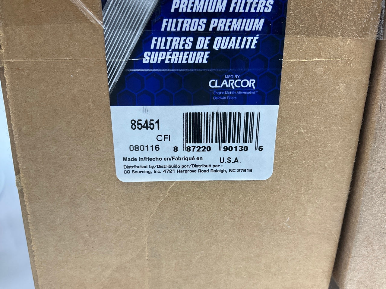 (2) Carquest 85451 Hydraulic Oil Filter Replaces 51451 H35028 1451 HF6572